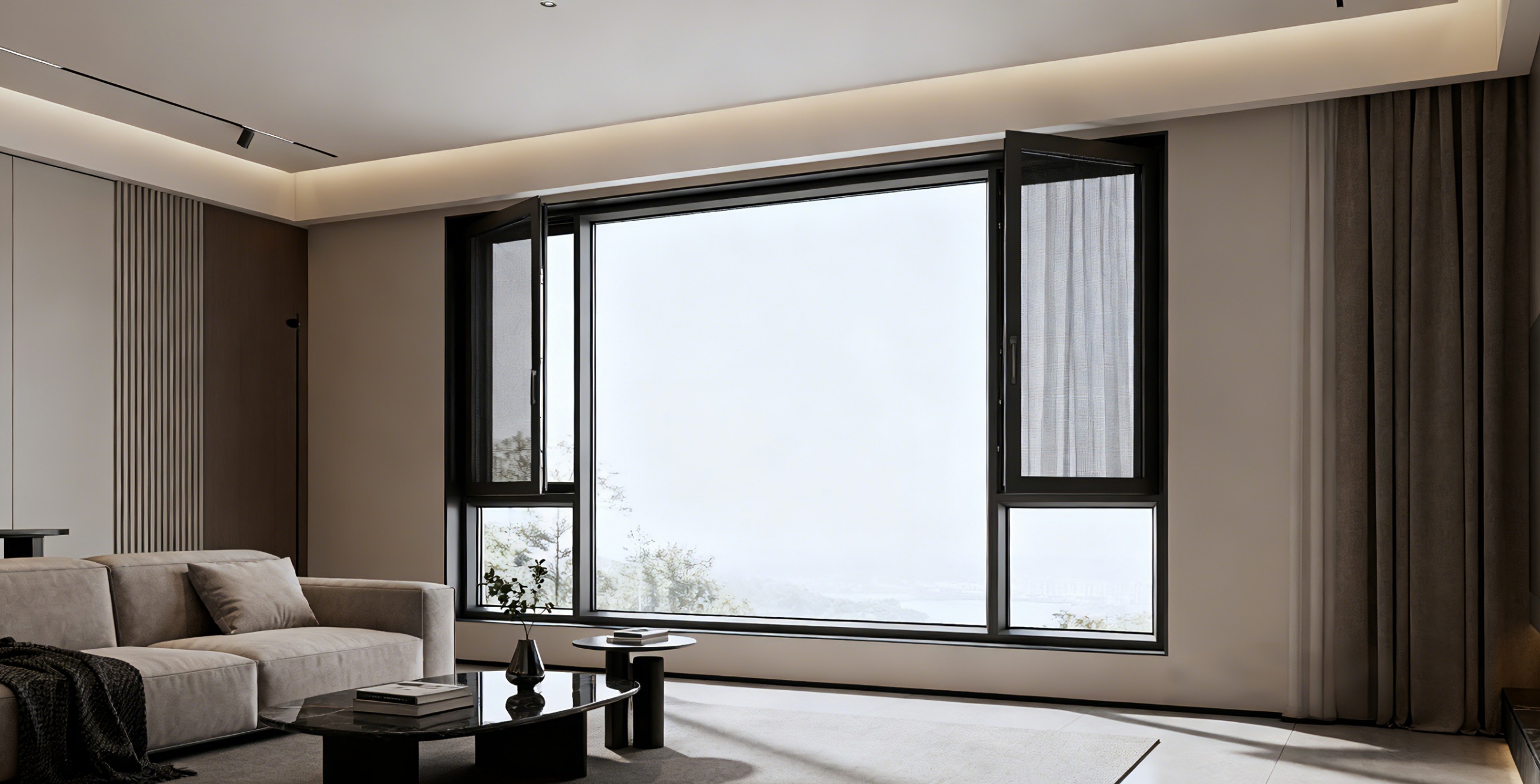 上海奉贤 禹洲雍贤府 +S100双内开窗纱一体系统窗 