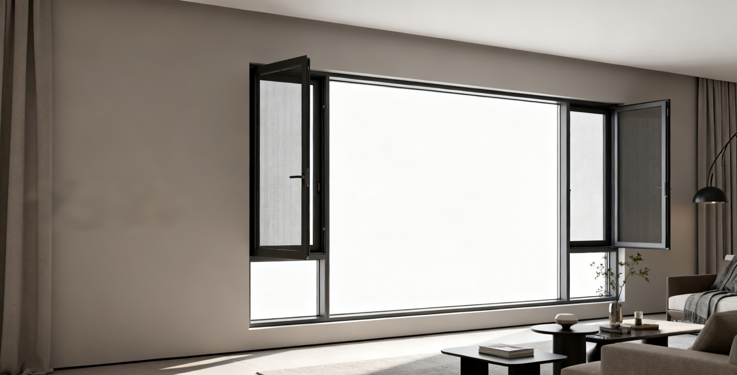 上海普陀 新湖明珠城+S100双内开窗纱一体系统窗 