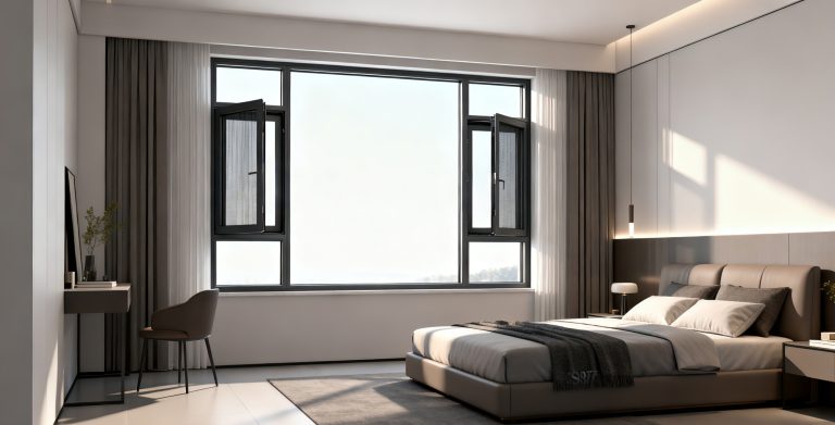 天津津南 中海南开郡+S97双内开窗纱一体系统窗