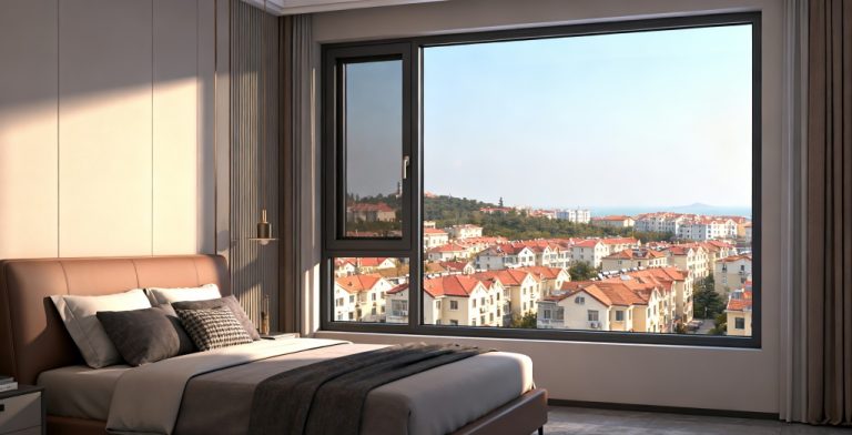 山东威海 临港区富力城S88框扇平齐单体系统窗