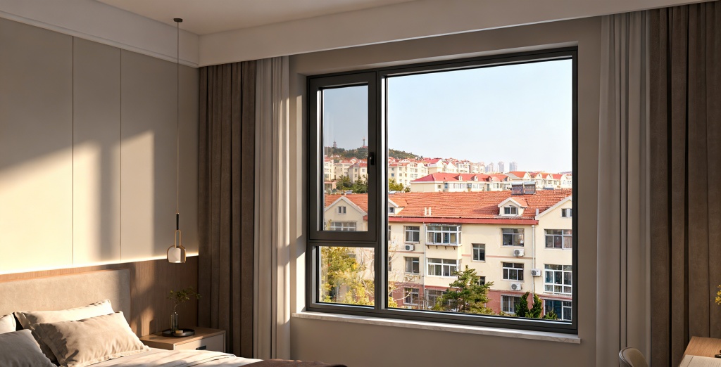 山东烟台 芝罘万科翠湖山晓+S88框扇平齐单体系统窗 (7)