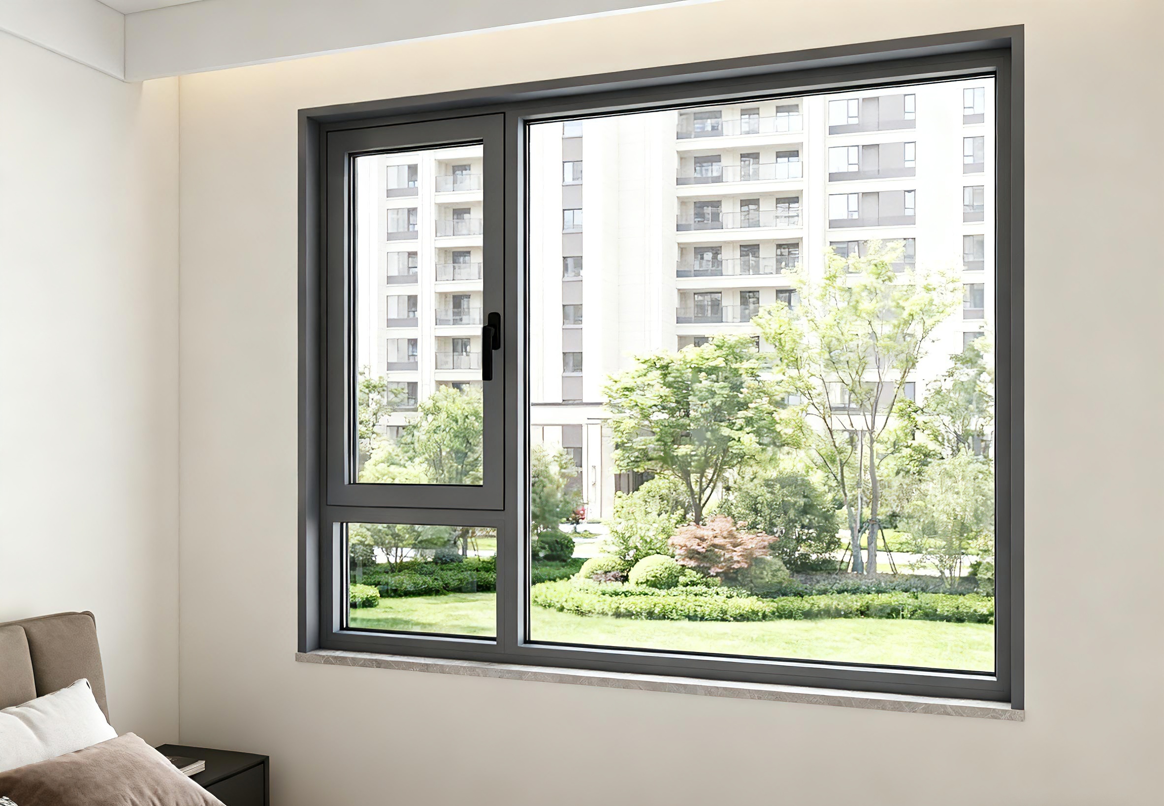 山东青岛  保利时代小区+S88Pro框扇平齐单体系统窗