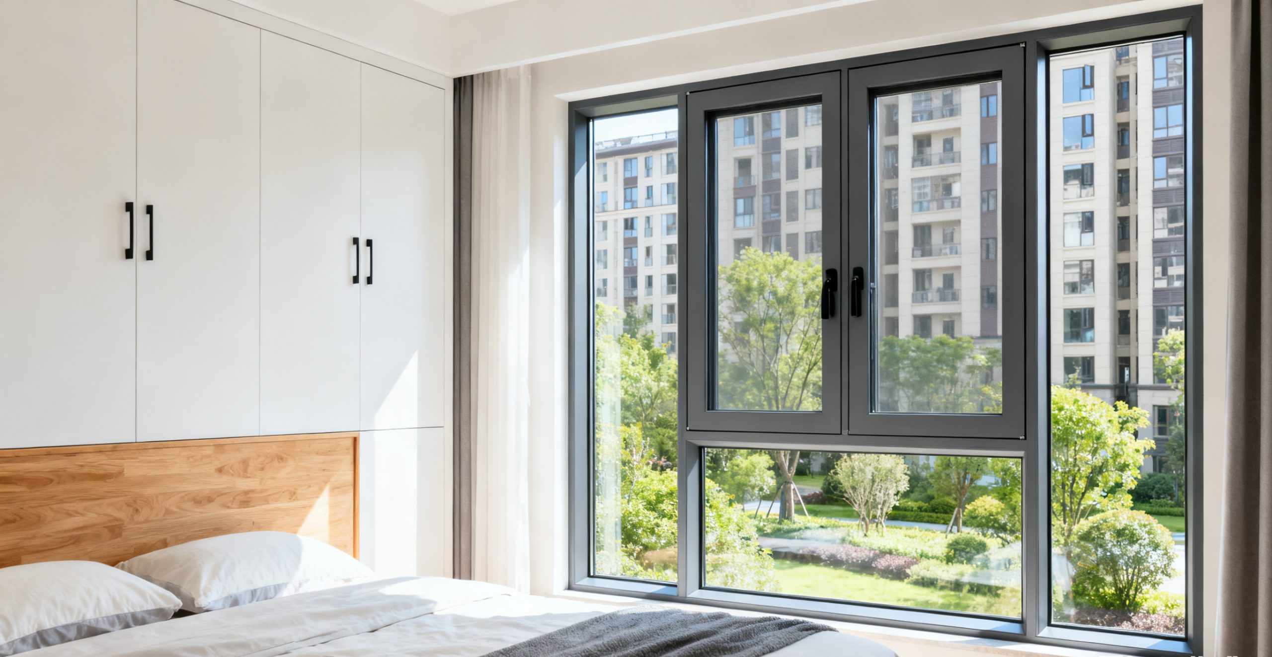 山东青岛  保利时代小区+S88Pro框扇平齐单体系统窗