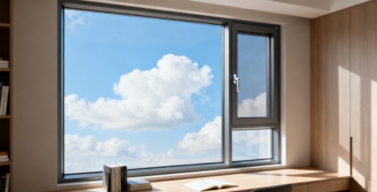 江苏南通 海门万科翡翠甲第 J111窗纱一体外开窗