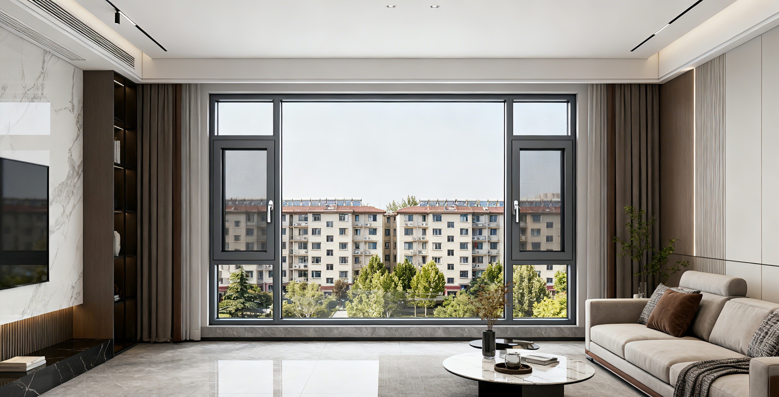 江苏苏州-常熟茂湖云筑-J111窗纱一体外开窗