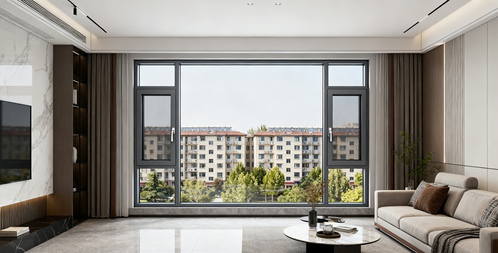 江苏苏州 常熟茂湖云筑 J111窗纱一体外开窗 (20)