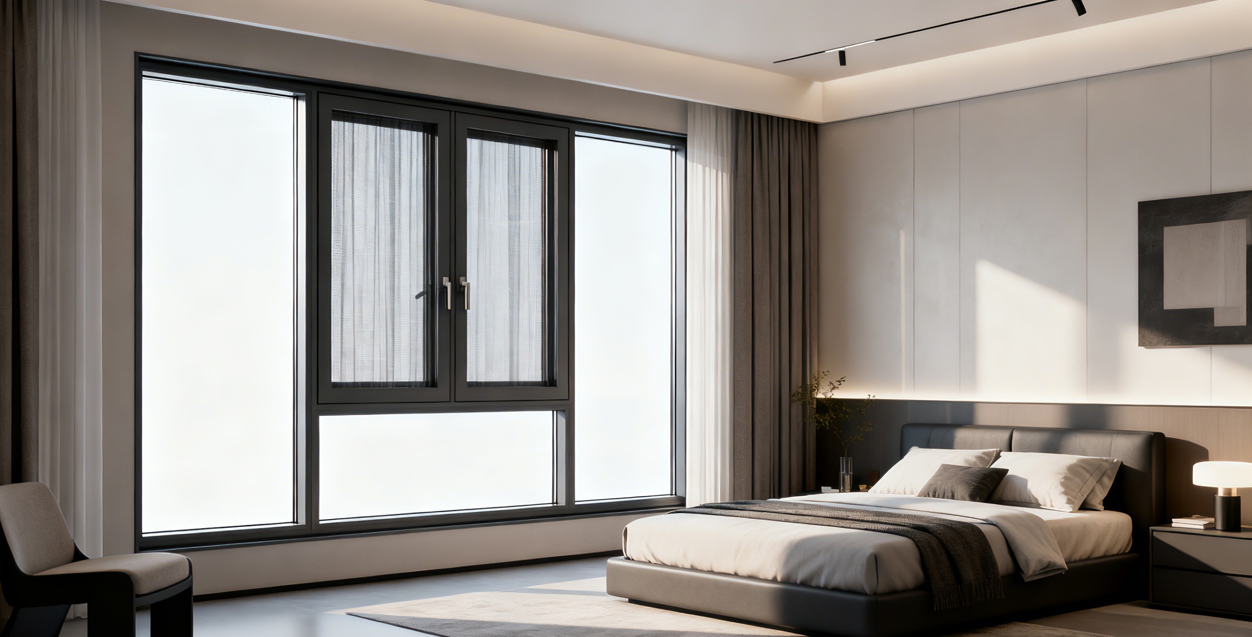 陕西西安-雁塔金地西沣S97双内开窗纱一体系统窗